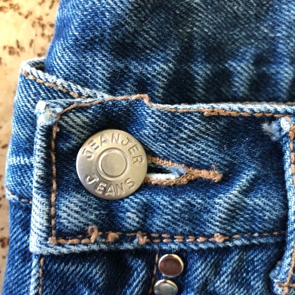 JEANJER Vintage Y2K 80’s Bedazzled High Waist Mom Jeans 9/10 Fits Sz 4 - Picture 8 of 10